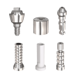 Straight Titanium Abutment Multi Unit Set For Internal Hex Dental Implant Sale