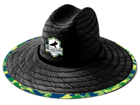 BlacktipH Straw Hat - Mahi Camo - Black For Discount