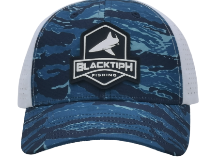 BlacktipH Performance PVC Hat - Blue Water Camo Sale